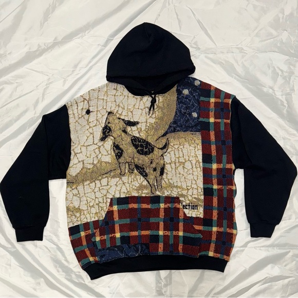 Custom tapestry/hoodie up-cycle snowman - Picture 3 of 4